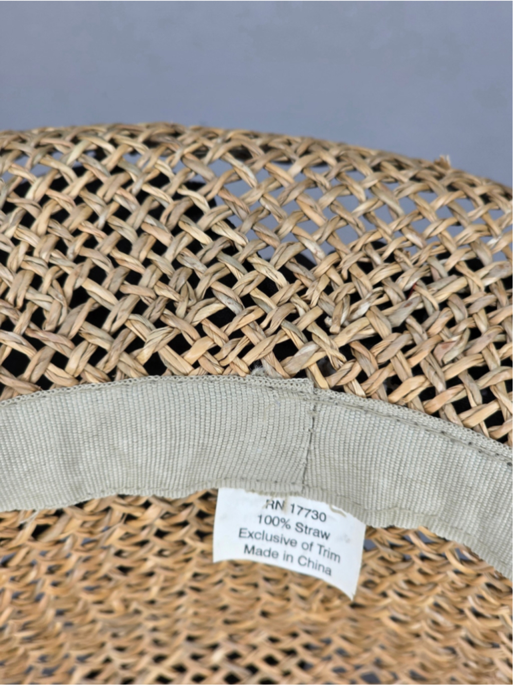 Women's Unbranded Straw Boater Hat in Beige with Black Ribbon, One Size - Picture 7 of 7